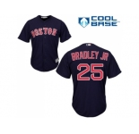 Women's Boston Red Sox #25 Jackie Bradley Jr Navy Blue Alternate Stitched MLB Jersey