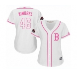 Women's Majestic Boston Red Sox #46 Craig Kimbrel Authentic White Fashion 2018 World Series Champions MLB Jersey