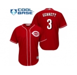 Youth Cincinnati Reds #3 Scooter Gennett Red Cool Base Stitched MLB Jersey