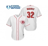 Youth Cincinnati Reds #32 Matt Harvey White Cool Base Stitched MLB Jersey
