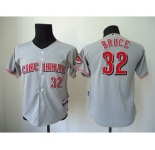 youth mlb jerseys cincinnati reds #32 bruce grey