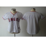 MLB Women Jerseys Los Angeles Angels blank white