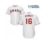 Youth Los Angeles Angels Of Anaheim #16 Huston Street White Cool Base Stitched MLB Jersey