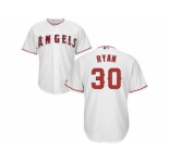 Youth Los Angeles Angels Of Anaheim #30 Nolan Ryan White Cool Base Stitched MLB Jersey