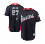 Youth Majestic Los Angeles Angels of Anaheim #27 Mike Trout Game Navy Blue American League 2018 MLB All-Star MLB Jersey