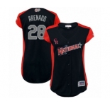 Women's Colorado Rockies #28 Nolan Arenado Authentic Navy Blue National League 2019 Baseball All-Star Jersey