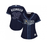 Women Tampa Bay Rays #39 Kevin Kiermaier Dark Blue Alternate Stitched MLB Jersey