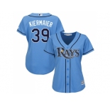 Women Tampa Bay Rays #39 Kevin Kiermaier Light Blue Alternate Stitched MLB Jersey