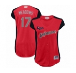 Women's Tampa Bay Rays #17 Austin Meadows Authentic Red American League 2019 Baseball All-Star Jersey