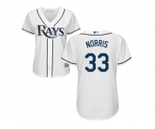 Women's Tampa Bay Rays #33 Derek Norris White Home Stitched MLB Jersey