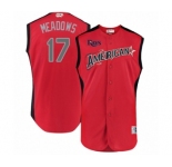 Youth Tampa Bay Rays #17 Austin Meadows Authentic Red American League 2019 Baseball All-Star Jersey
