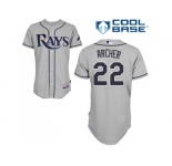 Youth Tampa Bay Rays #22 Chris Archer Grey Cool Base Stitched MLB Jersey