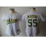 MLB Women Jerseys oakland athletics #55 matsui white