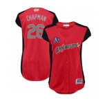 Women's Oakland Athletics #26 Matt Chapman Authentic Red American League 2019 Baseball All-Star Jersey