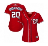 Women's Washington Nationals #20 Kyle Barraclough Authentic Red Alternate 1 Cool Base 2019 World Series Bound Baseball Jersey