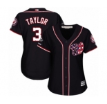 Women's Washington Nationals #3 Michael Taylor Authentic Navy Blue Alternate 2 Cool Base 2019 World Series Champions Baseball Jersey