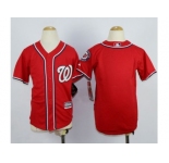 Youth MLB washington nationals blank Red jerseys