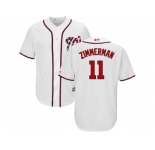 Youth Washington Nationals #11 Ryan Zimmerman White Cool Base Stitched MLB Jersey