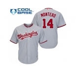 Youth Washington Nationals #14 Miguel Montero Grey Cool Base Stitched MLB Jersey