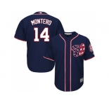 Youth Washington Nationals #14 Miguel Montero Navy Blue Cool Base Stitched MLB Jersey