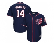 Youth Washington Nationals #14 Miguel Montero Navy Blue Cool Base Stitched MLB Jersey