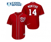 Youth Washington Nationals #14 Miguel Montero Red Cool Base Stitched MLB Jersey
