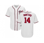 Youth Washington Nationals #14 Miguel Montero White Cool Base Stitched MLB Jersey