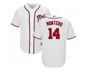 Youth Washington Nationals #14 Miguel Montero White Cool Base Stitched MLB Jersey