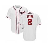 Youth Washington Nationals #2 Adam Eaton White Cool Base Stitched MLB Jersey