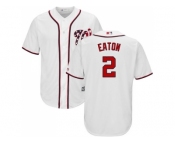 Youth Washington Nationals #2 Adam Eaton White Cool Base Stitched MLB Jersey