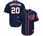 Youth Washington Nationals #20 Kyle Barraclough Authentic Navy Blue Alternate 2 Cool Base 2019 World Series Bound Baseball Jersey