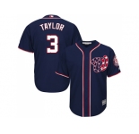 Youth Washington Nationals #3 Michael Taylor Navy Blue Cool Base Stitched MLB Jersey