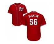 Youth Washington Nationals #56 Joe Blanton Red Cool Base Stitched MLB Jersey