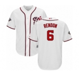 Youth Washington Nationals #6 Anthony Rendon Authentic White Home Cool Base 2019 World Series Bound Baseball Jersey