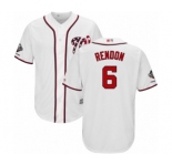 Youth Washington Nationals #6 Anthony Rendon Authentic White Home Cool Base 2019 World Series Champions Baseball Jersey