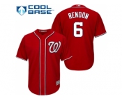 Youth Washington Nationals #6 Anthony Rendon Red Cool Base Stitched MLB Jersey