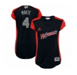 Women's Arizona Diamondbacks #4 Ketel Marte Authentic Navy Blue National League 2019 Baseball All-Star Jersey