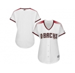 Women's Arizona Diamondbacks Majestic White Home Cool Base Jersey