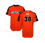 Youth Majestic Arizona Diamondbacks #38 Robbie Ray Replica Orange National League 2017 MLB All-Star MLB Jersey