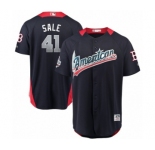 Youth Majestic Boston Red Sox #41 Chris Sale Game Navy Blue American League 2018 MLB All-Star MLB Jersey