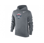 Youth Team USA Nike Basketball KO Performance Hoodie Gray