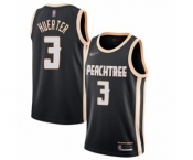 Women's Atlanta Hawks #3 Kevin Huerter Swingman Black Basketball Jersey - 2019-20 City Edition