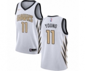 Women's Nike Atlanta Hawks #11 Trae Young Swingman White NBA Jersey - City Edition