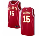 Women's Nike Atlanta Hawks #15 Vince Carter Authentic Red NBA Jersey Statement Edition
