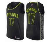 Women's Nike Atlanta Hawks #17 Dennis Schroder Swingman Black NBA Jersey - City Edition