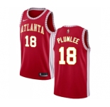 Women's Nike Atlanta Hawks #18 Miles Plumlee Swingman Red NBA Jersey Statement Edition