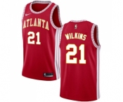 Women's Nike Atlanta Hawks #21 Dominique Wilkins Swingman Red NBA Jersey Statement Edition