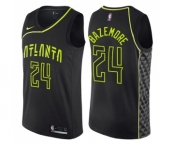 Women's Nike Atlanta Hawks #24 Kent Bazemore Swingman Black NBA Jersey - City Edition