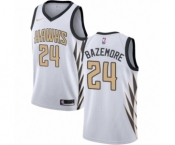 Women's Nike Atlanta Hawks #24 Kent Bazemore Swingman White NBA Jersey - City Edition
