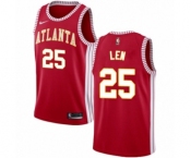Women's Nike Atlanta Hawks #25 Alex Len Authentic Red NBA Jersey Statement Edition